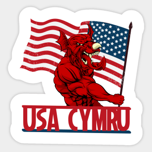 Born in the USA Welsh Roots Sticker